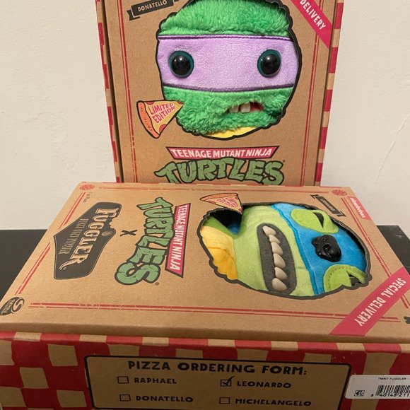 NEW LIMITED EDITION Fuggler Teenage Mutant Ninja Turtles Leonardo & Donatello 9" - Picture 5 of 5